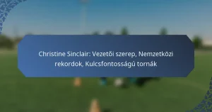 Christine Sinclair: Vezetői szerep, Nemzetközi rekordok, Kulcsfontosságú tornák