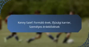 Kenny Saief: Formáló évek, Ifjúsági karrier, Személyes érdeklődések