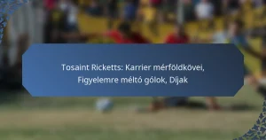 Tosaint Ricketts: Karrier mérföldkövei, Figyelemre méltó gólok, Díjak